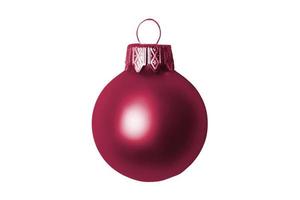 7413 Pink christmas ball isolated on a transparent background photo