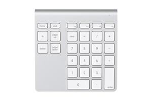 3676 Silver keypad isolated on a transparent background photo