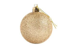 6755 Gold christmas ball isolated on a transparent background photo