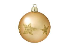 6780 Gold christmas ball isolated on a transparent background photo