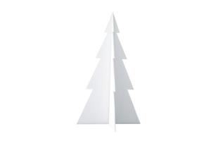 6639 White christmas tree isolated on a transparent background photo