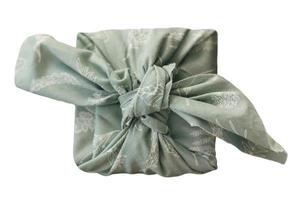 6875 Green gift box isolated on a transparent background photo