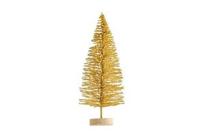6624 Gold christmas tree isolated on a transparent background photo