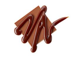 2336 Chocolate isolated on a transparent background photo