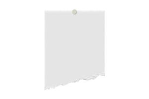 4703 White torn paper isolated on a transparent background photo