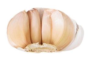 3110 Vegetables garlic wedges isolated on a transparent background photo