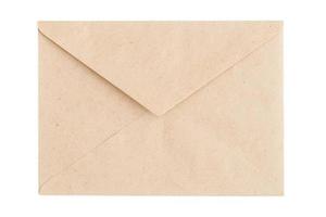 6714 Beige envelope isolated on a transparent background photo