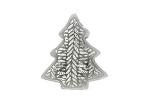 1239 Gray christmas tree isolated on a transparent background photo