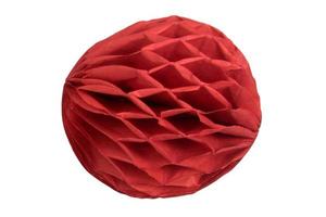 1499 Red paper balloon isolated on a transparent background photo