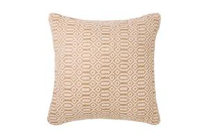 64 Beige cushion isolated on a transparent background photo