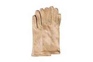 444 Beige gloves isolated on a transparent background photo