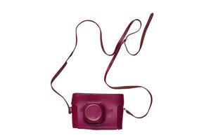 2905 Pink camera bagisolated on a transparent background photo