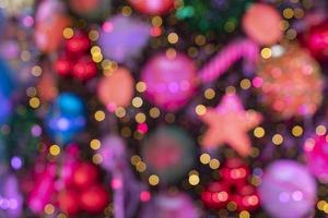 detalle de la decoración del árbol de navidad de París foto