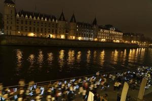 PARIS, FRANCE - NOVEMBER 20 2021 - Many people marching against women violence photo