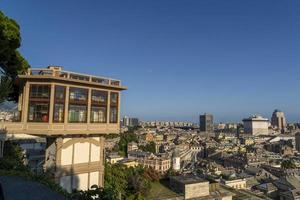 vista de la ciudad de Génova desde el ascensor de Castelletto foto