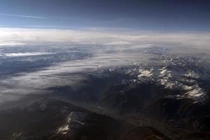 alps aerial view panorama landscape photo