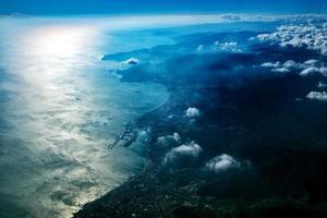 genoa italy harbor aerial view photo