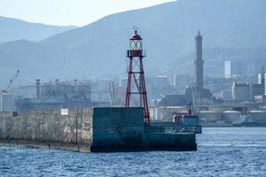 Lightouse Lanterna Genoa town Italy Symbol photo