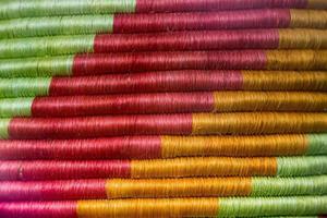 woven straw fabric background texture photo