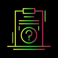 Question Line Icon vector