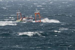 Ship in the tempest photo