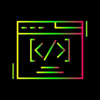 Web Coding Vector Icon