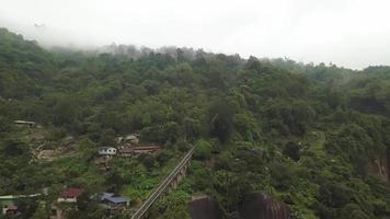 penang colline funiculaire chemin de fer. video