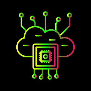 Cloud Computing Vector Icon
