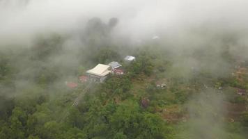 Aerial view Penang Hill middle station video