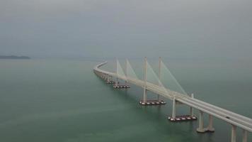 vue aérienne deuxième pont de penang video