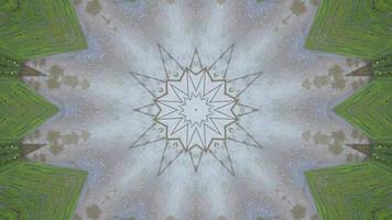 Kaleidoscopic pattern illusion video