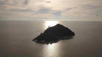 aéreo Visão Pulau beong ilha peixe Fazenda video