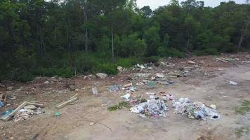 détritus déchets à le terre video