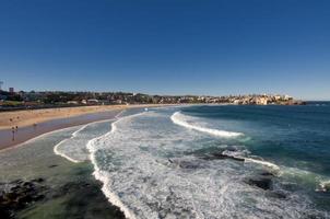 Australia, Bondi Beach August 5 a lot of surfers riding big waves, August 5, 2010 photo