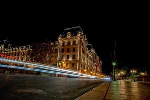 notre dame paris vista nocturna foto