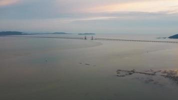 drone coup hyperlapse vers penang pont de jelutong video