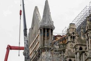 Notre dame paris under restoration photo