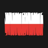 vector de bandera de polonia