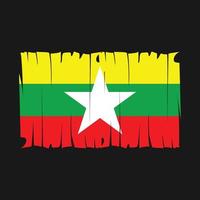 Myanmar Flag Vector