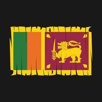 vector de bandera de sri lanka