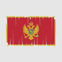 vector de bandera de montenegro