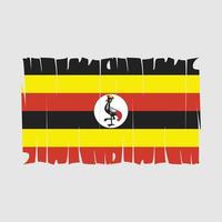 vector de bandera de uganda