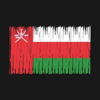 Oman Flag Brush vector