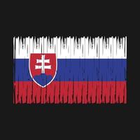 Slovakia Flag Brush vector