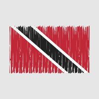 Trinidad Flag Brush vector