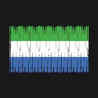 Sierra Leone Flag Brush vector