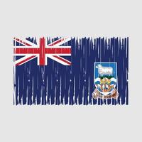 Falkland Islands Flag Brush vector