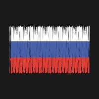 cepillo de bandera de rusia vector