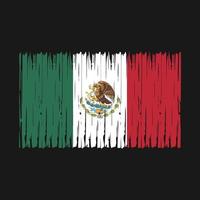 Mexico Flag Brush vector