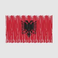 Albania Flag Brush vector